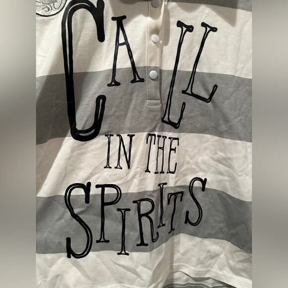 NWT Disney Parks Haunted Mansion Madam Leota Call in the Spirits Rugby Tee M L - Picture 3 of 5